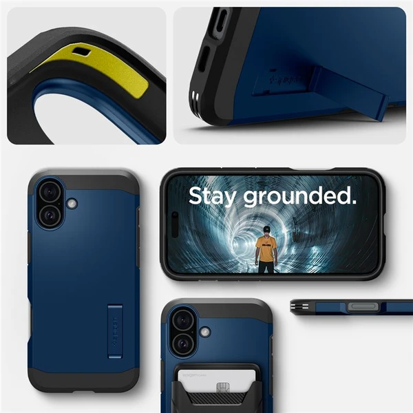Spigen Tough Armor MagSafe kryt iPhone 16 navy blue - Pouzdra - Obrázek a5a52c169d0c48ed9afa72edfb2b39a8