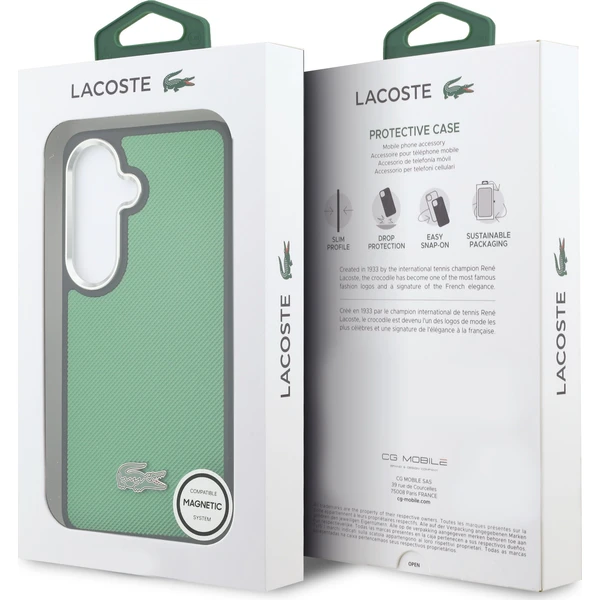 Lacoste Petit Pique Metal Logo Magnetic kryt Samsung Galaxy S26 zelený - Pouzdra - Obrázek a5a6c41d510a4561a9cdbdbd15a0e672