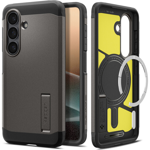 Spigen Tough Armor MagSafe kryt Samsung Galaxy S26 tmavě šedý