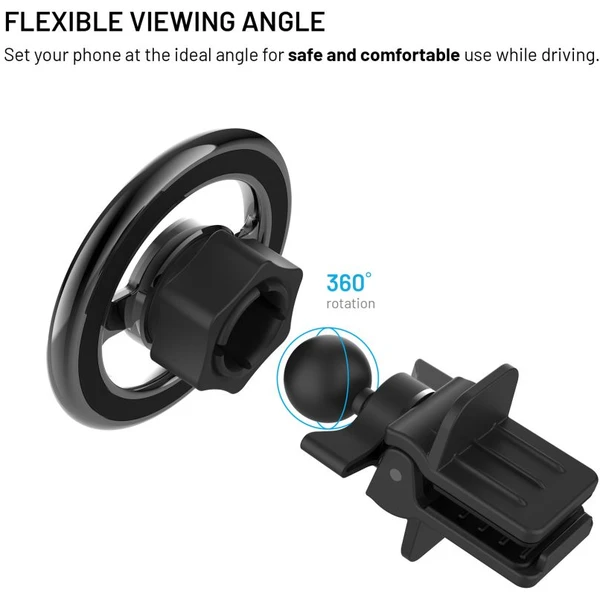 FIXED MagMount Vent MagSafe držák do ventilace černý - Držáky - Obrázek a64bca1c551843c3b33e65fbea058736