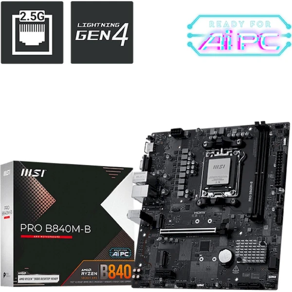 MSI PRO B840M-B - Základní desky - Obrázek a662bf5c889a44af824fb15a70307629