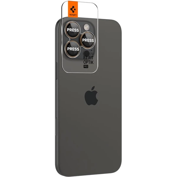 Spigen Glass tR EZ Fit Optik Pro skla iPhone 17-16 Pro/17-16 Pro Max pouštní titan (2 ks) - Ochranné folie a skla - Obrázek a6695c3544f04d2887102ca59474423b