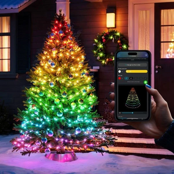 Govee RGBW Matter osvětlení pro vánoční stromek, 20m, 200 LED žárovek - Chytrá osvětlení - Obrázek a680684c9e524abea4acc71224ffa64b