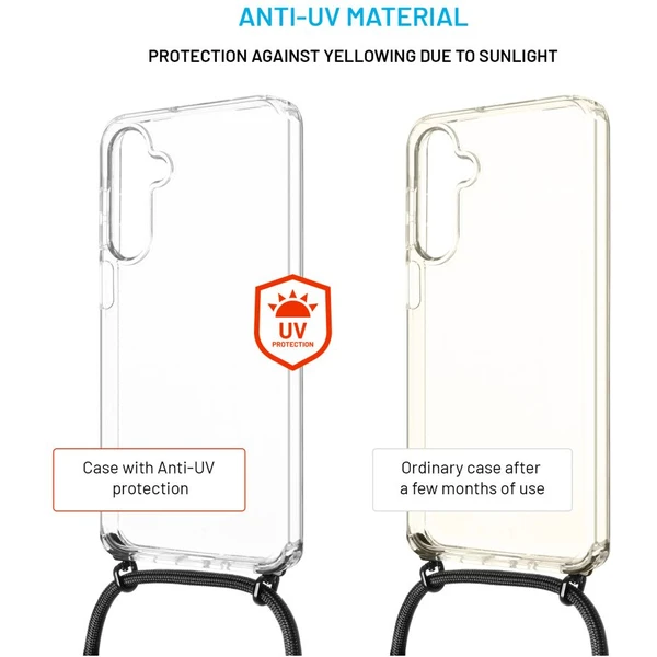 FIXED Pure Neck kryt s černou šňůrkou na krk pro Samsung Galaxy A16 4G/5G - Pouzdra - Obrázek a686ba87eb394b2c90511ace31f019e0
