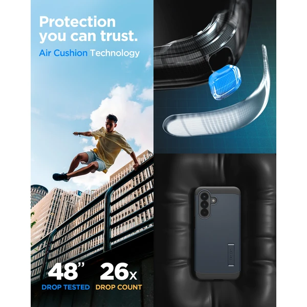 Spigen Tough Armor kryt Samsung Galaxy A57 5G metal slate - Pouzdra - Obrázek a691dcd4ab82420c8a39b1d1b1d4870f