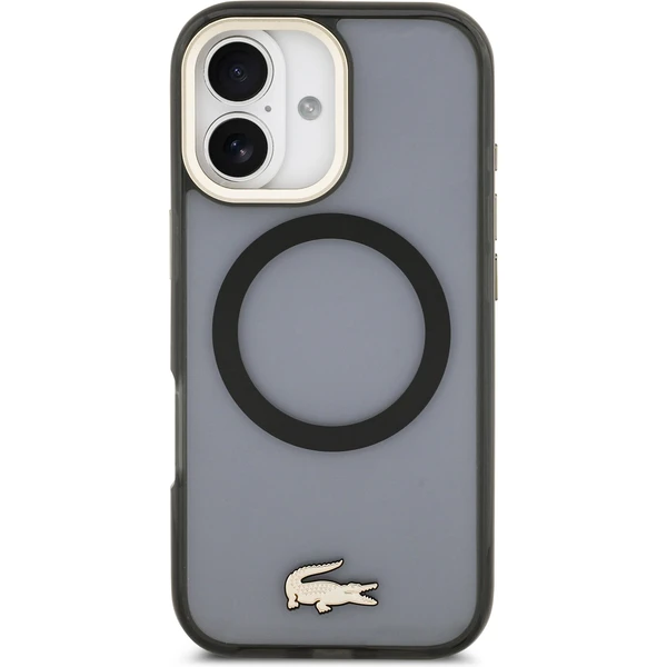 Lacoste PC/TPU Frosted Finish Gold Logo MagSafe kryt iPhone 17 černý - Pouzdra - Obrázek a6c40f9827c44bba84d3ad39740062f5
