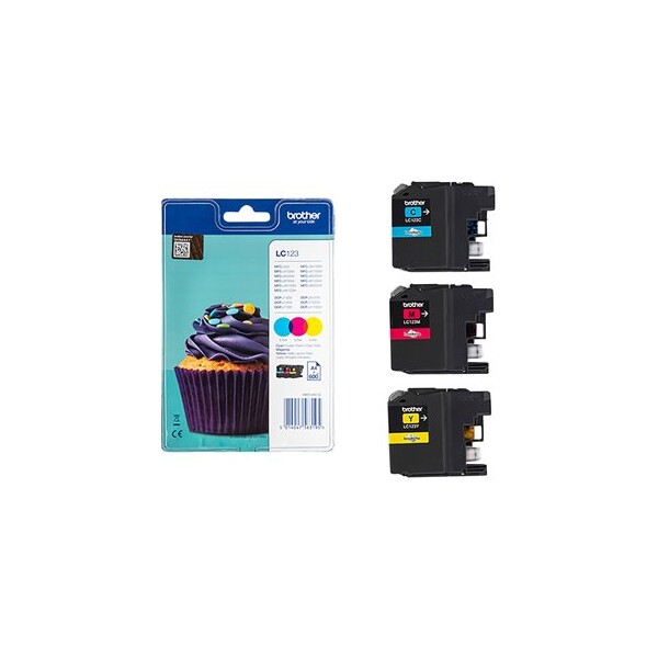 Brother LC123RBWBP Vícebarevná