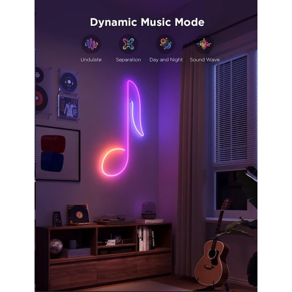 Govee Neon Rope Light 2 Matter ohebný LED pásek RGBIC, 3m - Chytrá osvětlení - Obrázek a6d15c98784d45309aa1612fe25d8d29