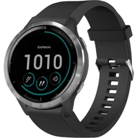 FIXED Silicone Strap řemínek pro Garmin QuickFit (20mm) černý - Řemínky