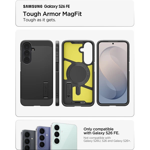 Spigen Tough Armor MagSafe kryt Samsung Galaxy S26 FE black - Pouzdra - Obrázek a6e1549d44cd4641b9e9c5fcaddf304a