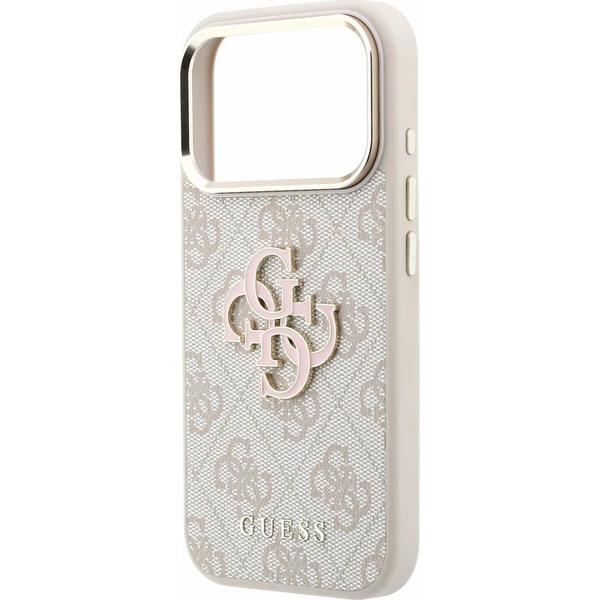 Guess PU 4G Resin Metal Logo kryt iPhone 18 Pro růžový - Pouzdra - Obrázek a6f660f34f534d06a810b65ddaafe9c0