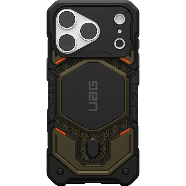 UAG Monarch Pro MagSafe Kevlar kryt iPhone 18 Pro/17 Pro zelený - Pouzdra - Obrázek a72bb6667cc44cb8819087b073061535