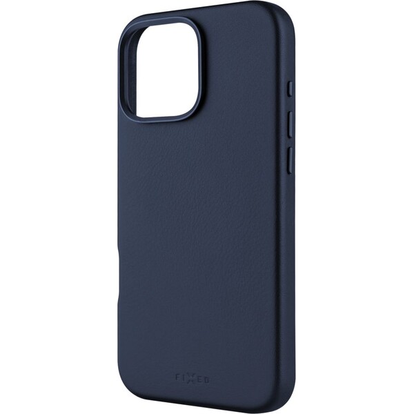 FIXED MagLeather kožený kryt s MagSafe Apple iPhone 16 Pro Max modrý