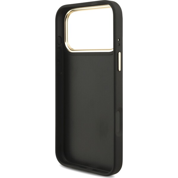 Guess PU Leather 4G Metal Logo Gold Frame kryt iPhone 18 Pro Max černý - Pouzdra - Obrázek a753564561d34fdf9f1ba845ac475968