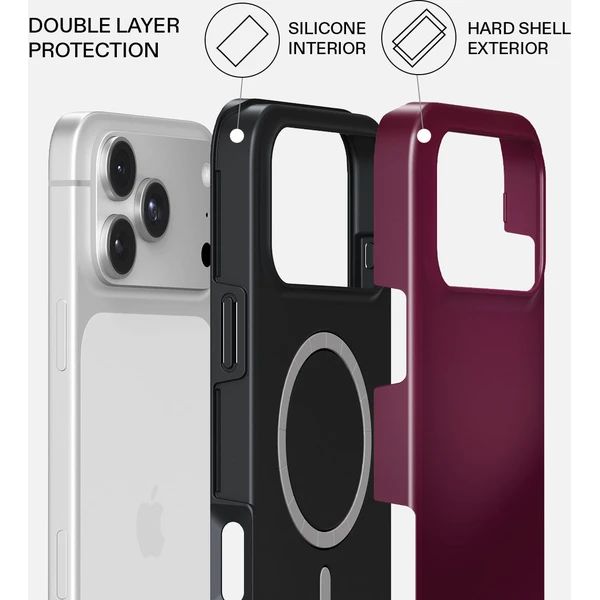 Burga Tough MagSafe kryt iPhone 18 Pro Dark Cherry - Pouzdra - Obrázek a76316d4d9ec4ea7b10f32f8a9038653