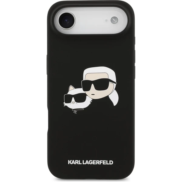 Karl Lagerfeld Liquid Silicone Double Heads MagSafe kryt iPhone Air černý - Pouzdra - Obrázek a76de8b922914c968f1d6061db5da380