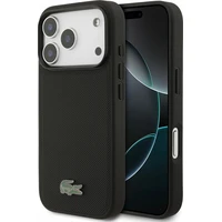 Lacoste PVC Iconic Petit Pique Metal Logo MagSafe kryt iPhone 18 Pro černý - Pouzdra