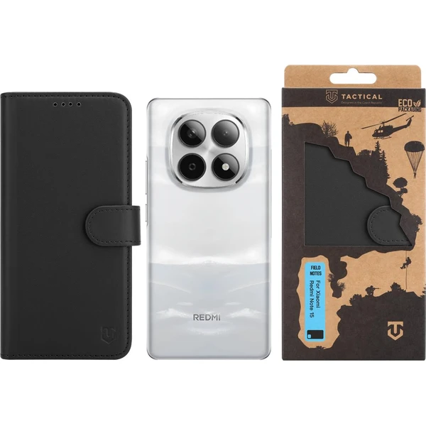 Tactical Field Notes pouzdro Xiaomi Redmi Note 15 4G/5G černé - Pouzdra - Obrázek a790f5424e5942d09f1b94da9723cfb6