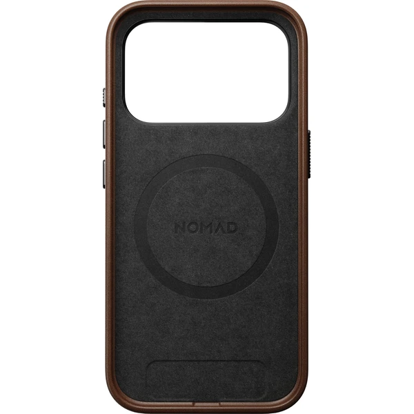 Nomad Traditional Leather MagSafe kožený kryt iPhone 17 Pro/18 Pro Brown - Pouzdra - Obrázek a7985de3b83440a2b8b15c11d53f8a53