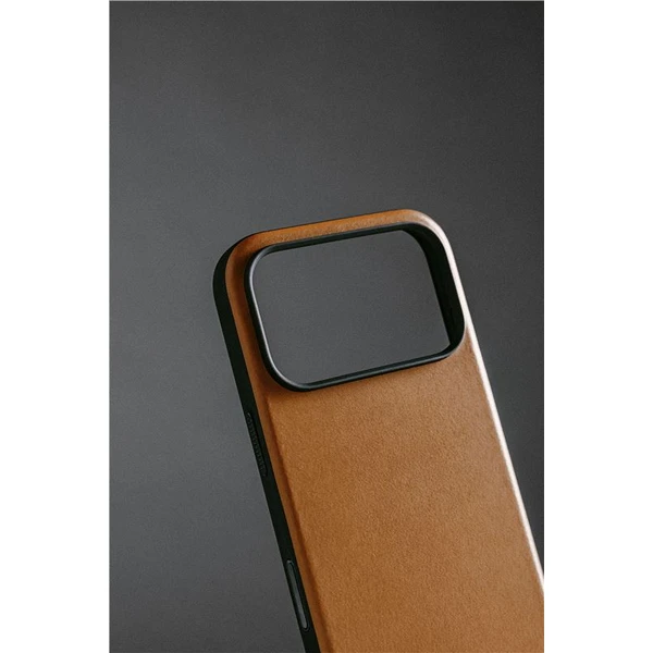 Nomad Modern Leather Case MagSafe kožený kryt iPhone 17 Pro Max English Tan - Pouzdra - Obrázek a7bedf16068a4415bb08cbcb504f2c47