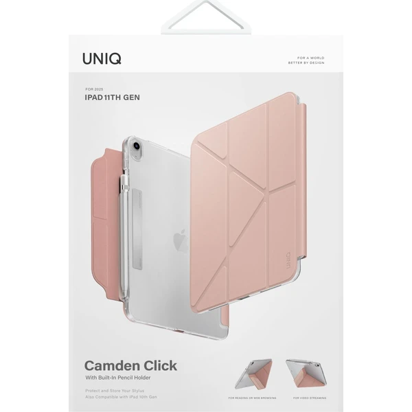 UNIQ Camden Click 2025 pouzdro iPad 11" (2025)/iPad 10.9" (2022) růžové - Pouzdra - Obrázek a7e04713710249608aa9924a91a4ac98