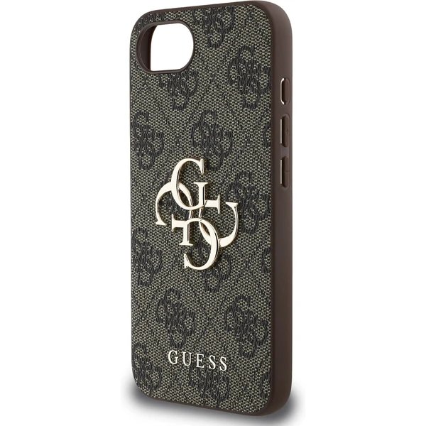Guess PU 4G Metal Logo kryt iPhone 17e/16e hnědý - Pouzdra - Obrázek a816b80e5f3448af94cf13e2ff05c592