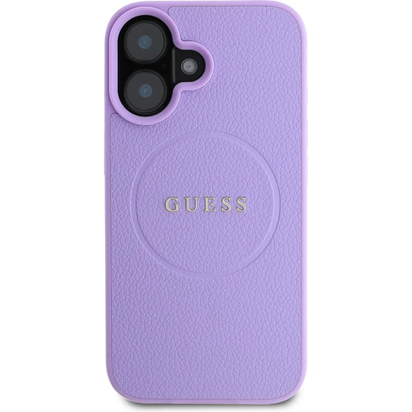 Guess PU Grained Classic Logo MagSafe kryt iPhone 16 fialový - Pouzdra - Obrázek a81baa913a14473b8ca727c48ae97f89
