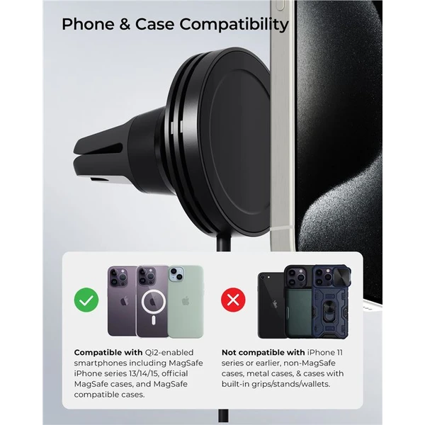 iOttie Velox MagSafe Qi2 Wireless Air Vent Mount držák do auta černý - Držáky - Obrázek a82ec19dec2a43a2a2b9ae80f4a8d19f