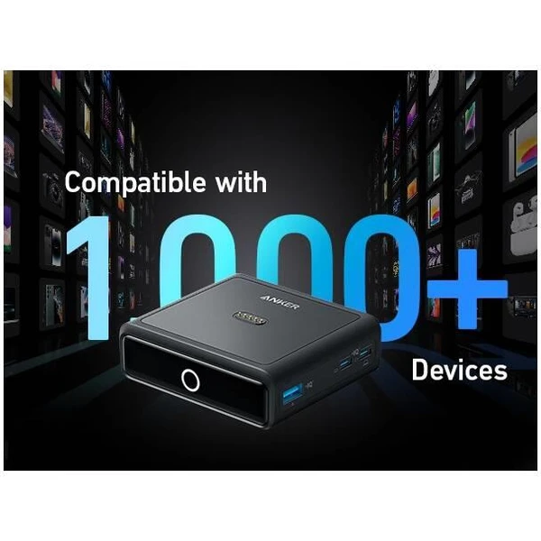 Anker nabíjecí stanice 100W 2xUSB-C, 1xUSB, 1xkonektor pro Prime powerbanku černá - Nabíječky - Obrázek a842440078824d7695c433ae13db78fe
