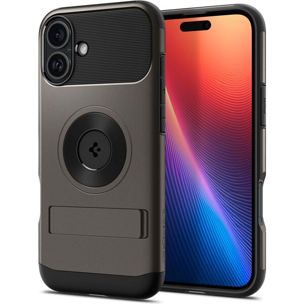 Spigen Slim Armor MagSafe kryt iPhone 16 gunmetal