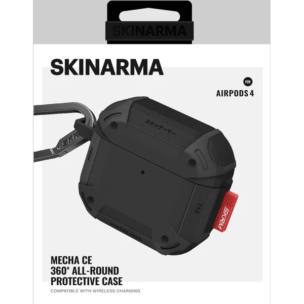 SKINARMA Mecha CE pouzdro pro AirPods 4 černé - Pouzdra - Obrázek a865730a8f1a47b3af5f9b156e0c95bf