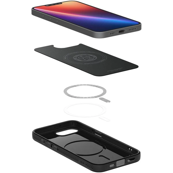 Spigen Liquid Air MagSafe kryt iPhone 17e/16e matně černý - Pouzdra - Obrázek a8796a644b704b6090e6532e738df924