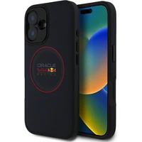 Oracle Red Bull Racing PU Leather Red Ring MagSafe kryt iPhone 16 Plus modrý - Pouzdra
