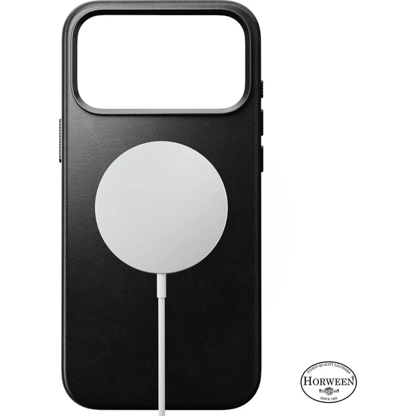 Nomad Traditional Leather (Horween) MagSafe kožený kryt iPhone 18 Pro Max Black - Pouzdra - Obrázek a88827747b594c03abaedabd530e6793