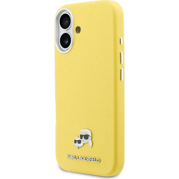 Karl Lagerfeld PU Karl and Choupette Heads Pins MagSafe kryt iPhone 17 žlutý - Pouzdra - Obrázek a8b27e3dc8684d36bbafe3db99666c04