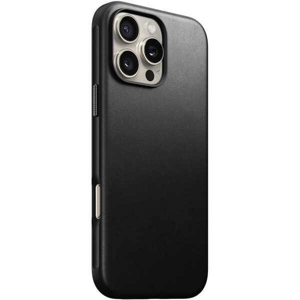Nomad Modern Leather Case MagSafe iPhone 16 Pro Max černý