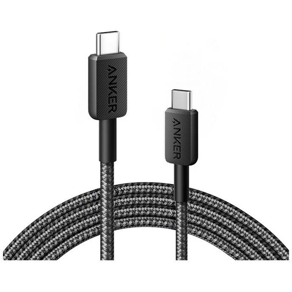 Anker 322 USB-C, 60W, 1,8m Černá