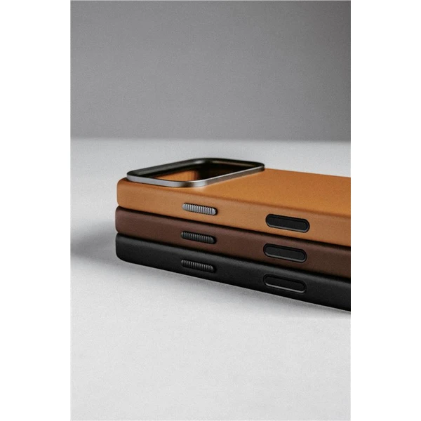 Nomad Traditional Leather Case MagSafe kožený kryt iPhone 17 Pro Brown - Pouzdra - Obrázek a93a68a60a934c0c99072b33aab7f05e