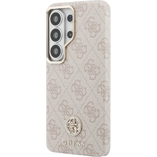 Guess PU Leather 4G Strass Logo Gold Frame Magnetic kryt Samsung Galaxy S26 Ultra růžový - Pouzdra - Obrázek a9566cadcede4b55ac7f149de05287d3