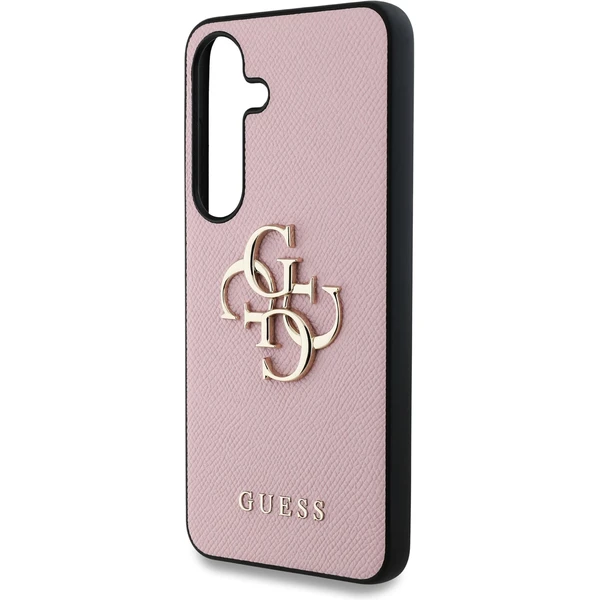 Guess PU Grained 4G Metal Logo kryt Samsung Galaxy S25 růžový - Pouzdra - Obrázek a95c64da82fb4de9b1edd1af6a267c48