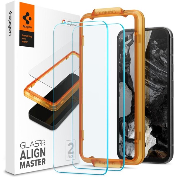 Spigen Glass tR AlignMaster tvrzené sklo Google Pixel 8a (2-pack)