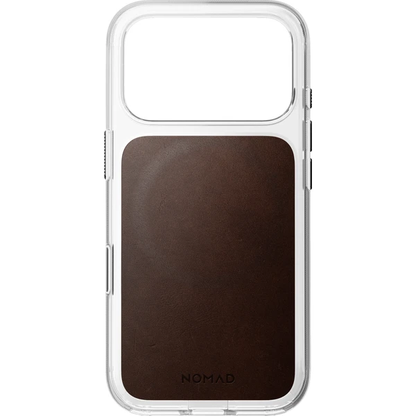 Nomad Clear Leather (Horween) MagSafe kryt iPhone 17 Pro/18 Pro Rustic Brown - Pouzdra - Obrázek a9bbce2098e64b8baef54f7d9d9594c1