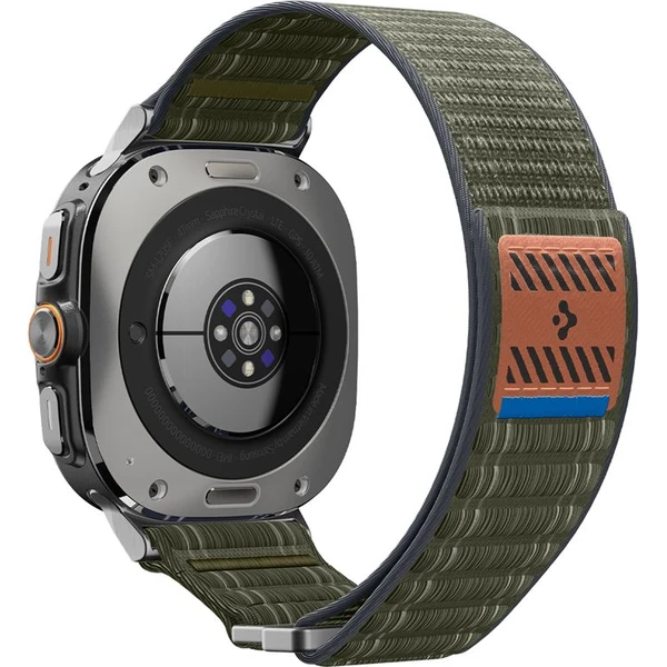 Spigen Fabric Band řemínek (hook-and-loop) Samsung Galaxy Watch Ultra 47mm zelený - Řemínky - Obrázek a9c2f22c7d2845a5845b87b37209addf