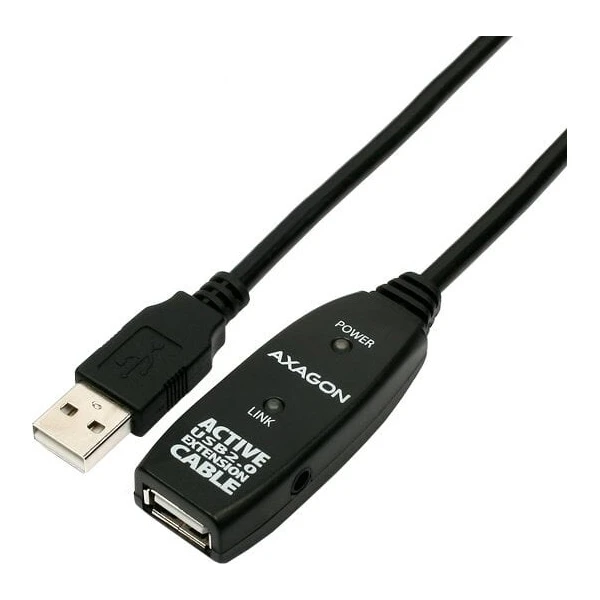 AXAGON ADR-215 USB-A/USB-A prodlužovací kabel 15m černý - Kabely a redukce - Obrázek aa072ce5b6904a08a93f2e104ca5a878