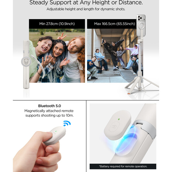 Spigen MagSafe Tripod Selfie tyč béžová - Držáky - Obrázek aa0e4bf6e1784145b8d1de903c61443f