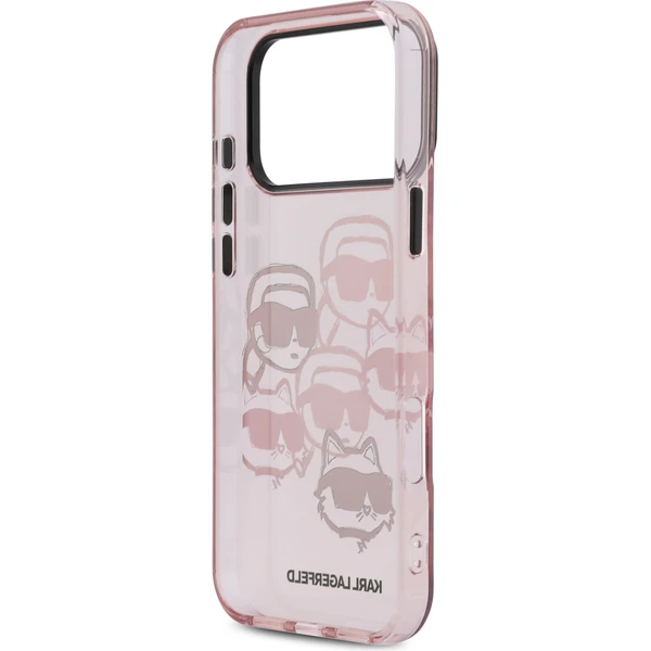 Karl Lagerfeld IML Multi K&CH Heads Zadní Kryt pro iPhone 17 Pro Max růžový - Pouzdra - Obrázek aa33405b3f234126902f91a1ba602532
