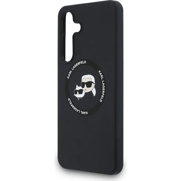 Karl Lagerfeld Liquid Silicone K&CH Heads MagSafe Zadní Kryt pro Samsung Galaxy S25 FE černý - Pouzdra - Obrázek aa56c63b9ee54e2c97b5402114ce2a94