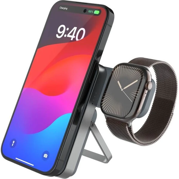 FIXED MagZen 5 Stand MagSafe powerbanka 5000 mAh se stojánkem (20W) šedá - Powerbanky - Obrázek aa6ac9812a7a4e66aa4e341f344c00d6