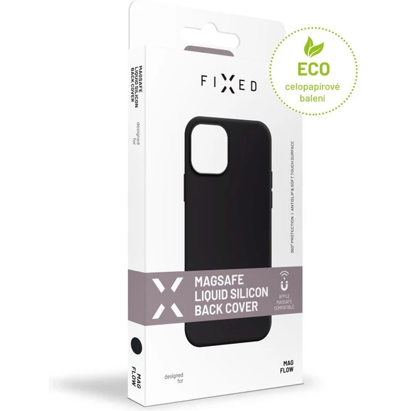 FIXED MagFlow silikonový kryt s MagSafe Apple iPhone 17e/16e černý - Pouzdra - Obrázek aa86ea463d62433f8b837ae070d11ca0