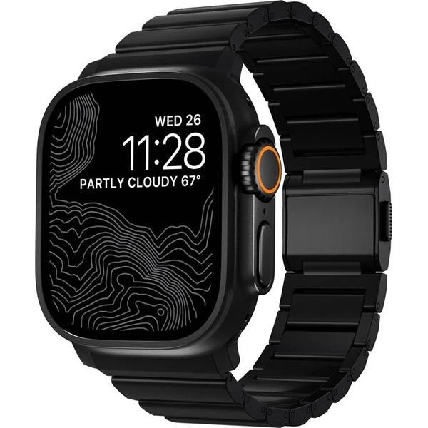 Nomad Titanium Band řemínek Apple Watch 49/46/45/44/42 mm černý - Řemínky - Obrázek aaaf86aa373b499398487c0b464c122c